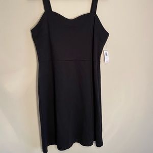 Black Sweetheart Neckline Mini Dress